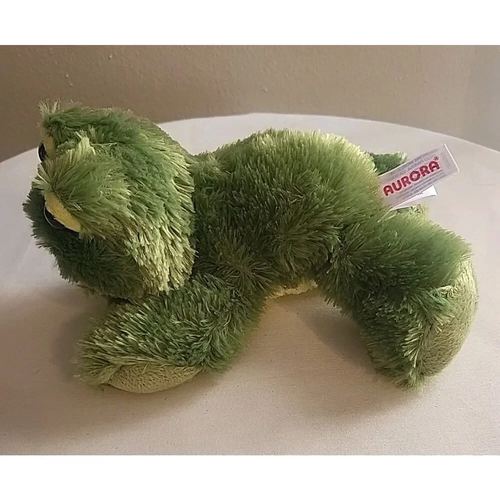 Aurora Frolick Frog Stuffed Animal Plush Toy, 9 inch